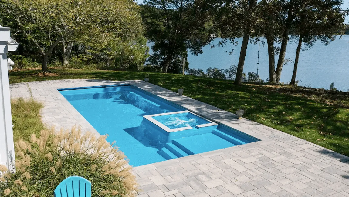 Imagine Pools Exquisite 40 Reef Blue inground pool