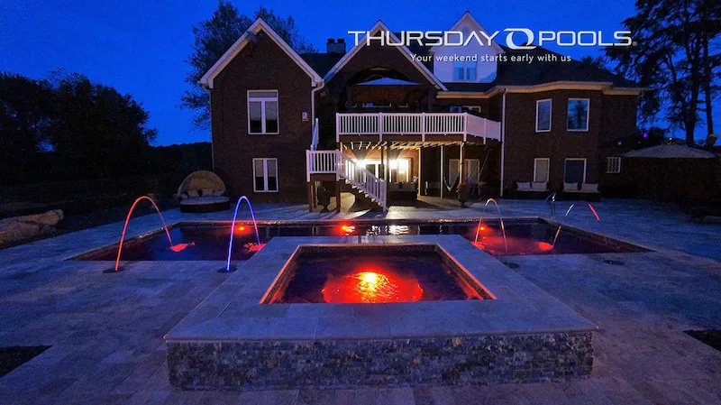 Thursday Pools fiberglass pool installation